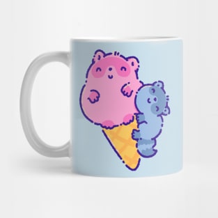 Raccoon ice cream Mug